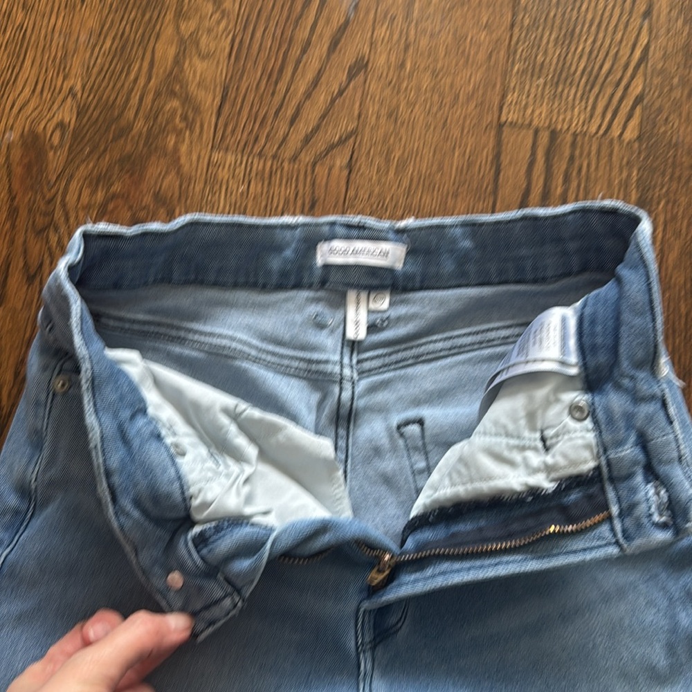 Good American blue stretchy jeans Sz 4/27 - Picture 3 of 7